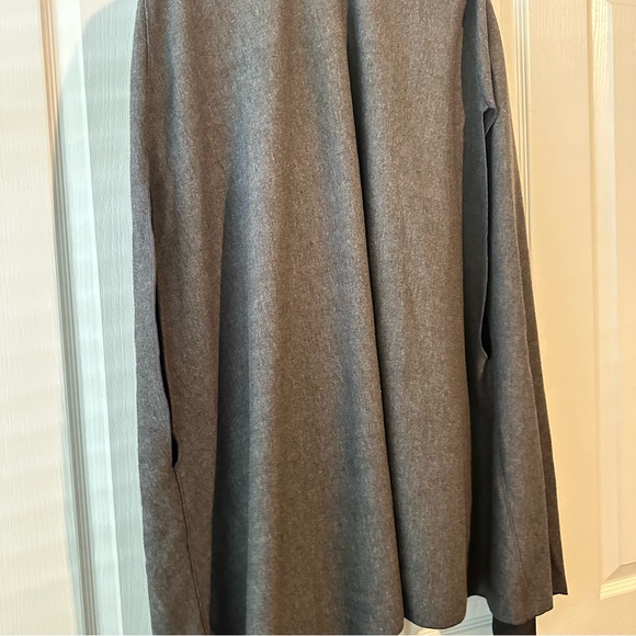 New Zara $109 Wool Blend Gray Oversized Cape Shawl 0264/488 Medium - Picture 13 of 15